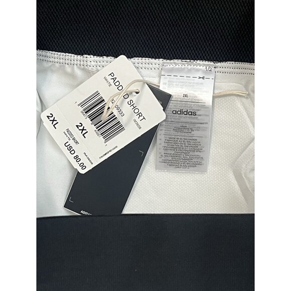 adidas Men's Padded Compression Sports Football Shorts White Size 2XL IM3608 - Picture 9 of 10